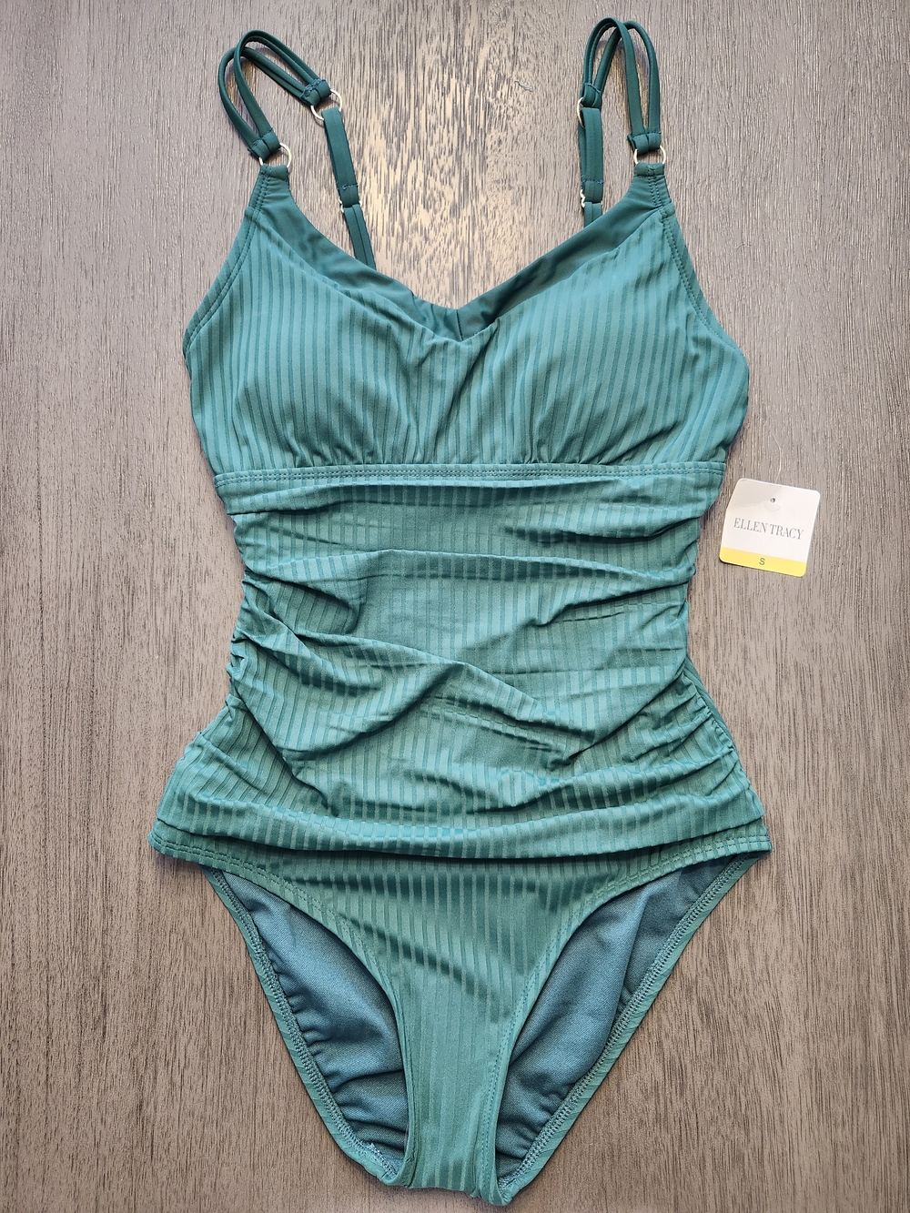 Ellen Tracy Girls' Teal One-Piece Swimsuit